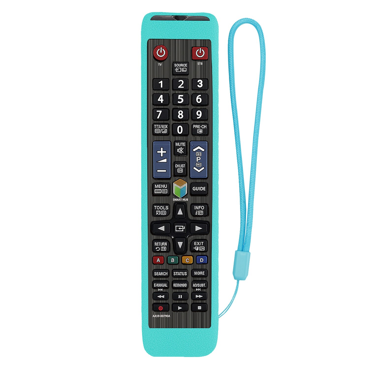 Fundas para mando a distancia de TV Samsung AA59-00594A, funda a prueba de golpes, para AA59-00581A, AA59-00582A, UE43NU7400, UE40F8000, BN59-01178B, BN59-01178W: Light Blue