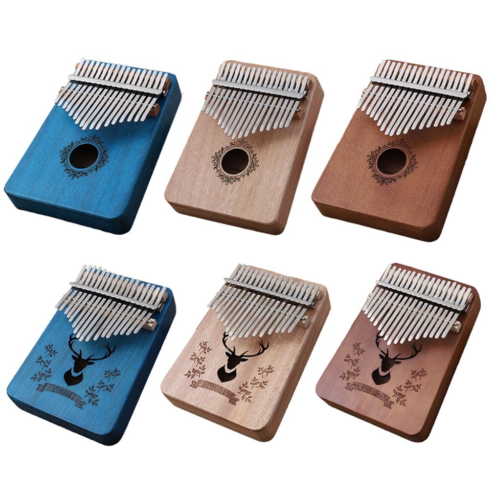 Thumb Piano Kalimba 17 Keys Peach Flower Core Package Clear And Melodious Sound Music Performance Cultivate Music Cells
