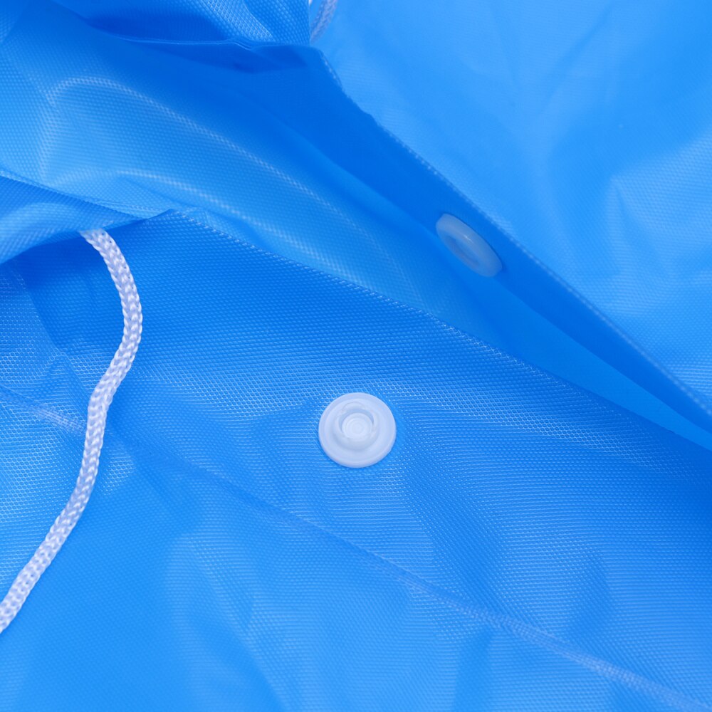 Kid Raincoat Simple EVA Thickened Translucent Raincoat for Girl Kid Child (Blue)