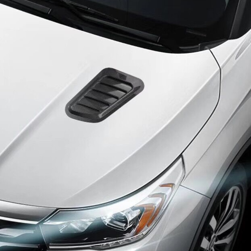 2pcs Hood Vents Air Flow Intake Scoop Turbo Bonnet Cover Car Decorative Cover
