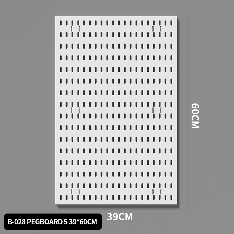 Wall - mounted pegboard for wall storage. Combine various accessories freely, and it doubles as an e - product display rack.
