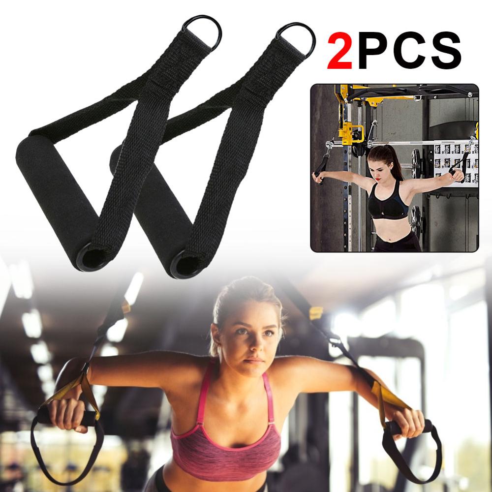 Gym Handvat Extra Brede Foam Grips Voor Fitness Crossfit Lifting Trekken Workout Heavy Duty D-Ring Pull Touw Kabel buis Accessoires