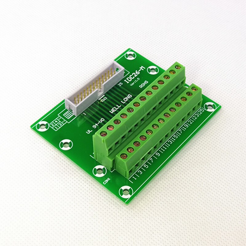 DC3 26P 2x13Pins Header Breakout Board, Terminal Block, Connector.