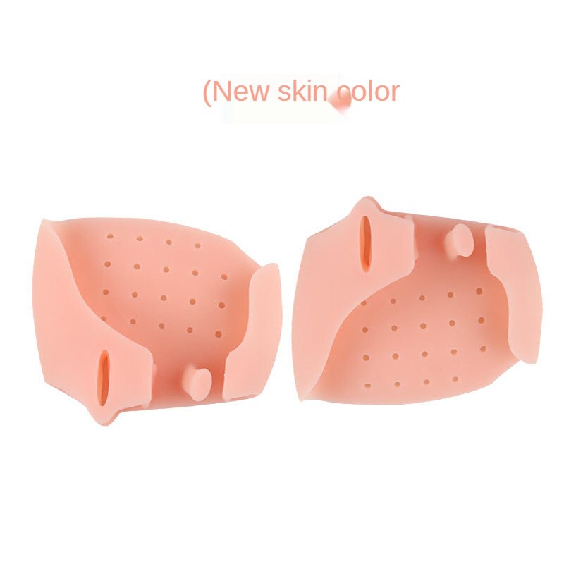 Separatore punta punta in Silicone morbido a tre fori per punta valgo correzione punta separatore infermieristica avampiede Pad: Pink