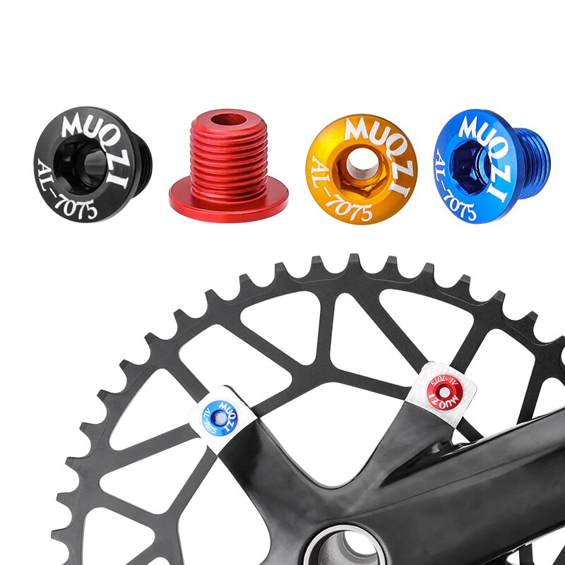 Tornillos para bielas de bicicleta, Tuercas para bielas de aleación de aluminio, superligeras, doble disco, 5 uds.