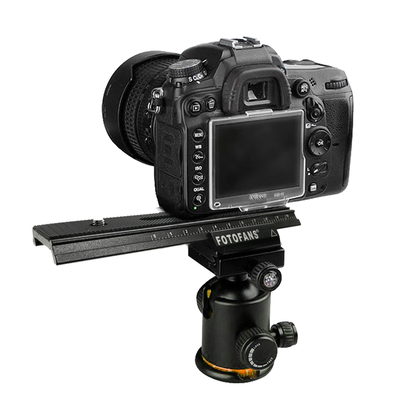 2 Way Movable Rail Slider Vedio Shooting Slider Rail For DSLR Camera Canon Macro Focusing Rail Slider with 1/4 Mounting Screw