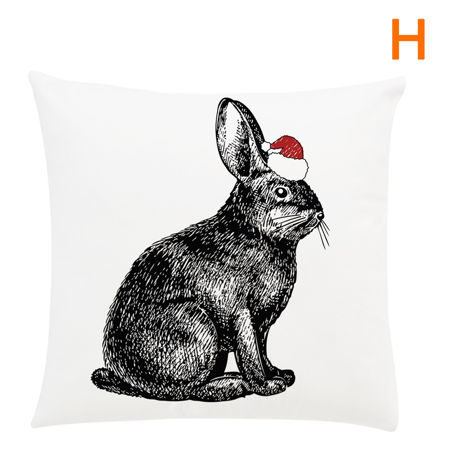 Top Selling Konijn Afdrukken Pasen Dag Kussen Cae Sofa Auto Kamer Kussenhoes Woondecoratie Accessoires: H