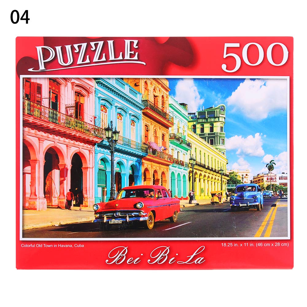 500 stück Bildungs Puzzle Puzzle Dekompression Spiel Erwachsene Rätsel Spielzeug Landschaften Rätsel Wohnkultur: 4