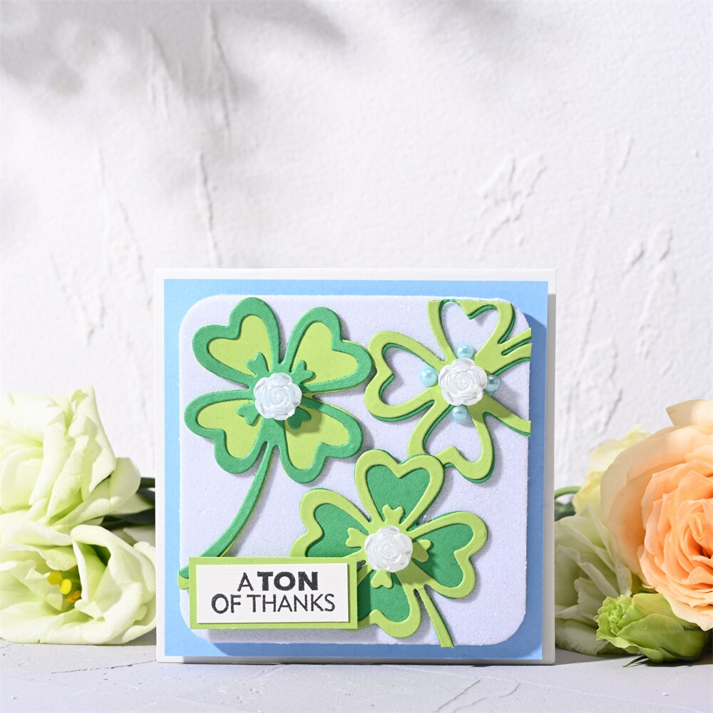InLoveArts Four Leaf Clover Metal Cutting Dies Stencils For DIY Scrapbooking/photo Album Decorative Embossing DIY Paper Cards