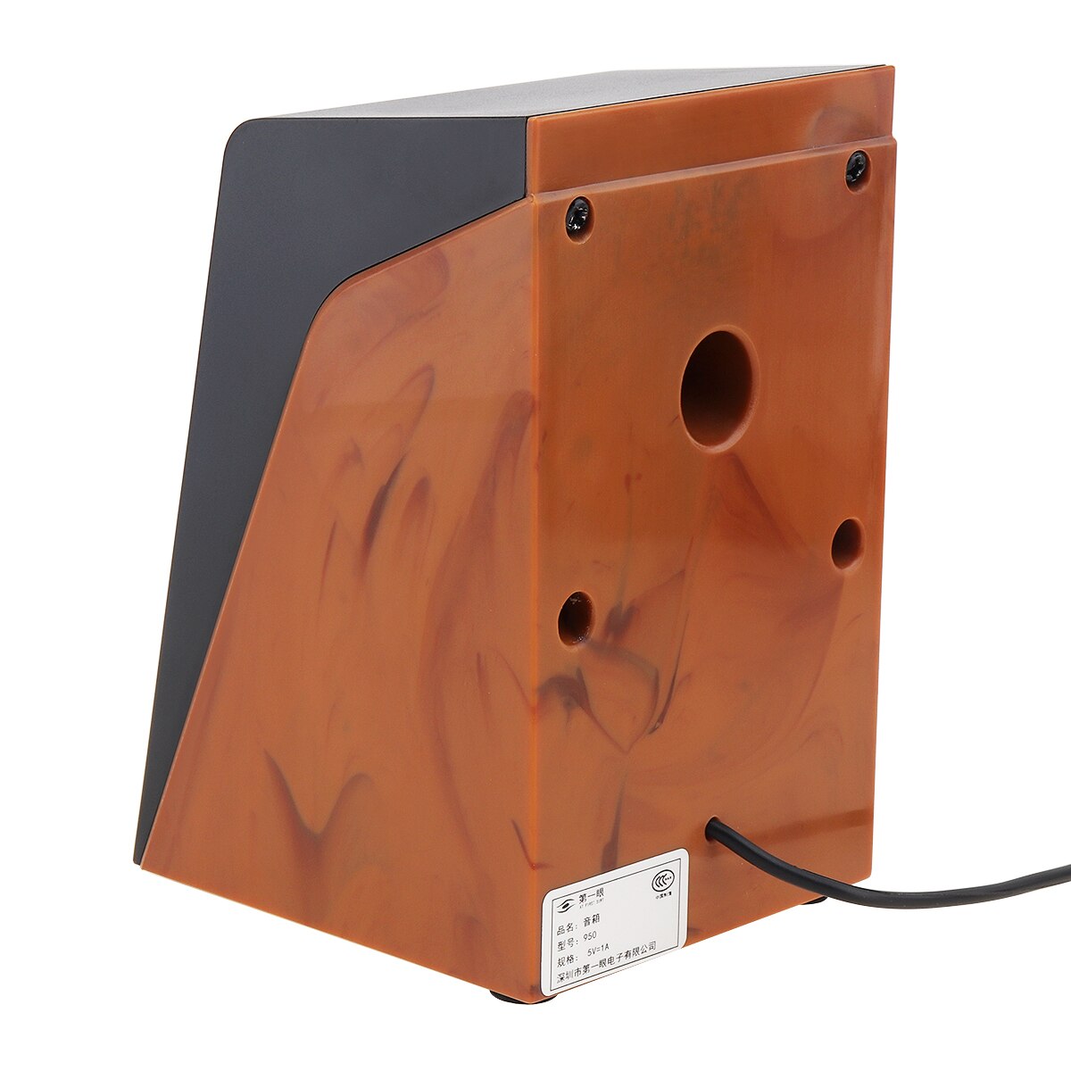 Alte 6W Mini USB 2.0 Computer Lautsprecher Holz Subwoofer Kleine PC Lautsprecher mit 3,5mm Stereo Jack Schreibtisch Multimedia Lautsprecher