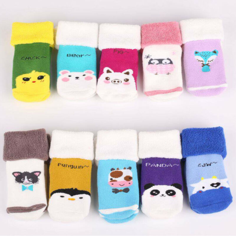Infant Toddler Baby Boy Girls Socks That Look Like Shoes Anti-slip Cotton Indoor Sock 0-3 Years Peace Socks Black white blue Red