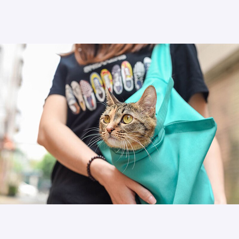 Multifunction Small Dog Cat Sling Carrier Bag Travel Tote Soft Comfortable Double-Sided Pouch Shoulder Carry Handbag