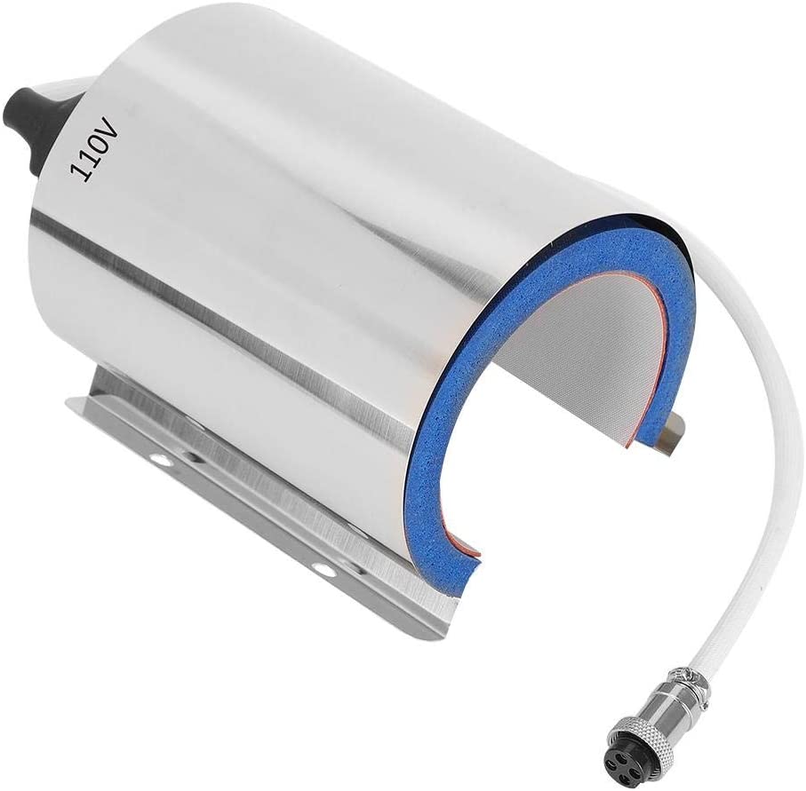 11Oz Size Silicon Slip Verwarmingselement Mat Heater Voor Mok Warmteoverdracht Machine Met Roestvrij Stalen Deksel