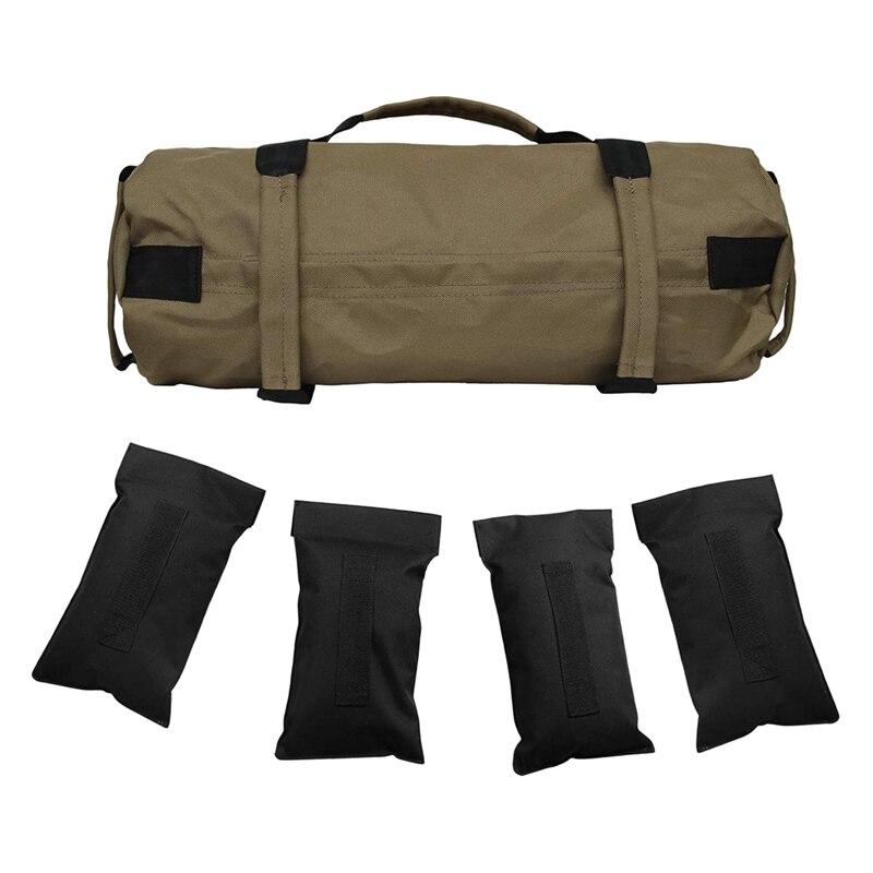 Sacos de arena de entrenamiento de alta resistencia para Fitness, bolsa de arena funcional para entrenamiento con pesas ajustables: Verde claro