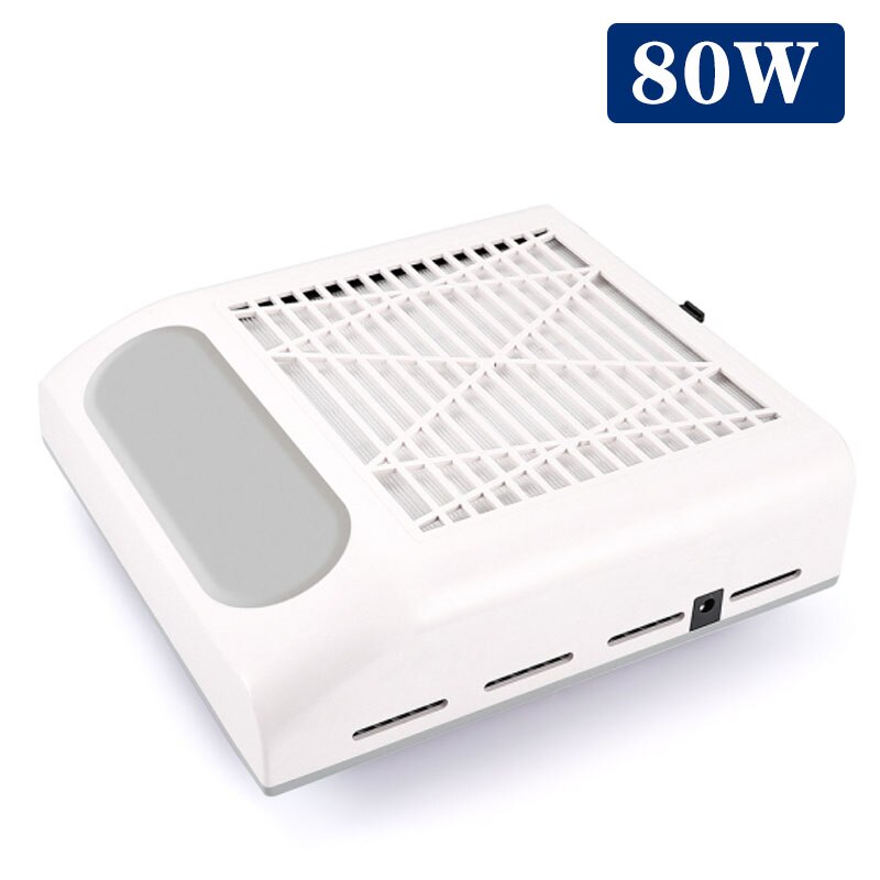 80W Nagel Staub Absaugung Collector Leistungsstarke Staubsauger Professionelle Maniküre Maschine Nail art Salon Ausrüstung Nagel Vakuum Reinigen: white vacumm cleaner