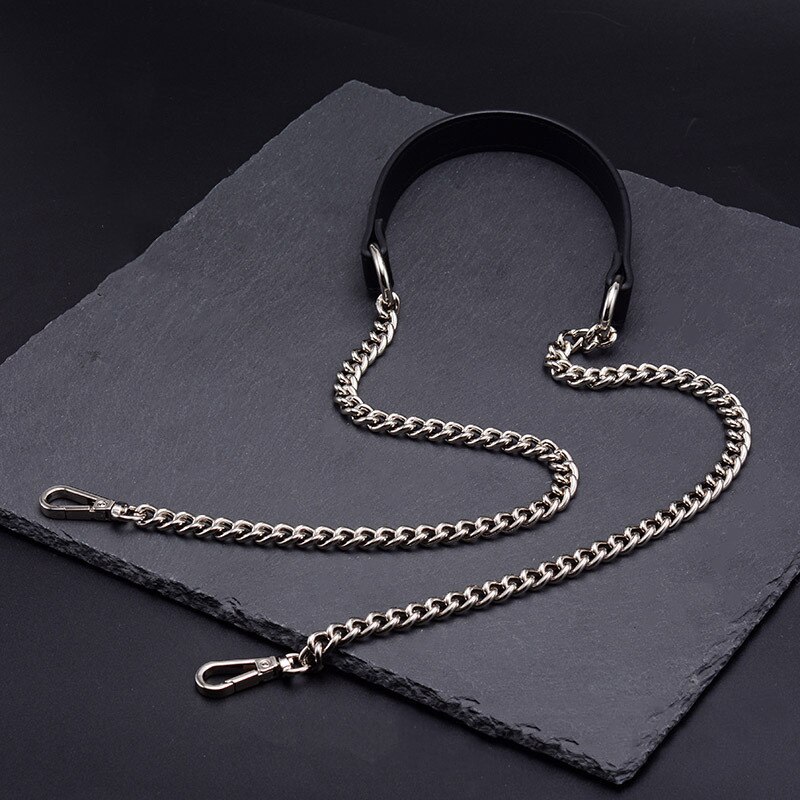 100cm/120cm Tasche Metall Kette Ersatz PU Leder Taschen Riemen für DIY Handtasche Griffe Schulter Riemen Zubehör taschen Griffe