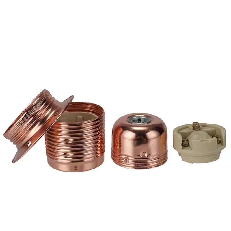 Portalampada a portato E27 Vintage ▾ fai-da-te base per lampadina a sospensione industriale con anello Portalampada adattatore per attacco a vite retrò