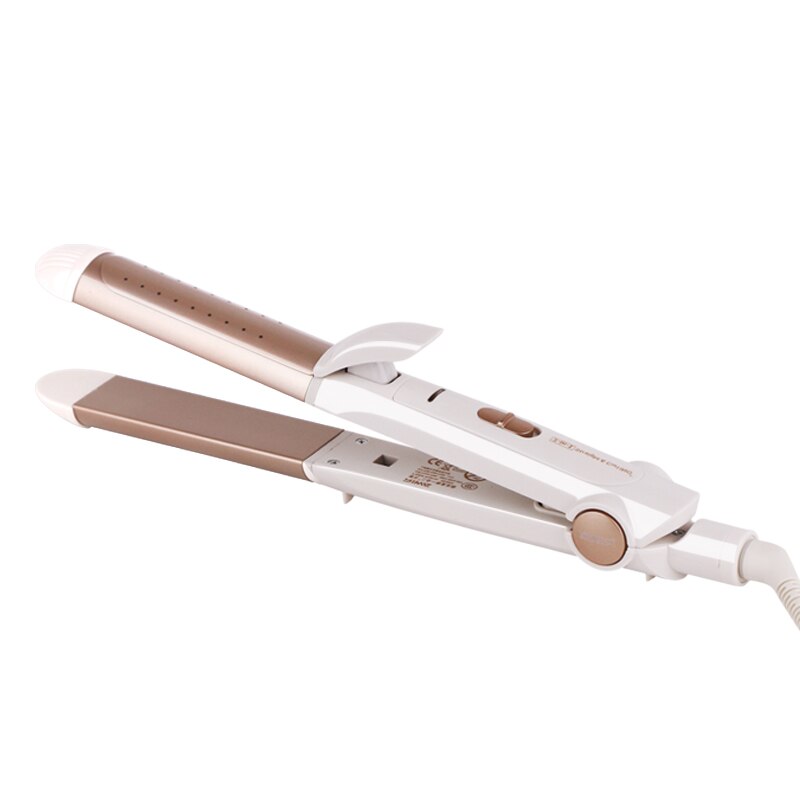 RIWA Curler Hair Straightener 2 In 1 Styler Curling Iron Wet and Dry Curling Tongs For Hair RB-950
