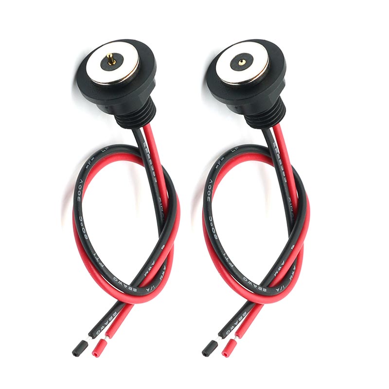 Conector magnético impermeable roscado 10-15A, Cable de carga de energía, contacto de succión magnético USB, Terminal de enchufe macho y hembra