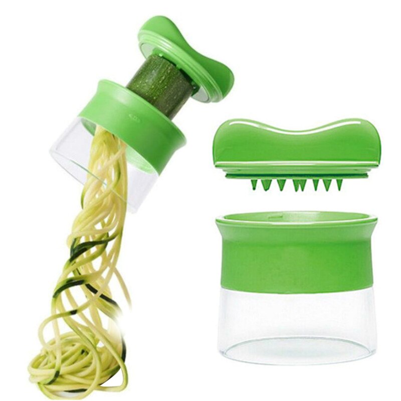 Handheld Spiralizer Vegetable Slicer 3 In 1 Hand Spiral Cutter Veggie Pasta Zucchini Spaghetti Maker for Carrots Salad Cucumber