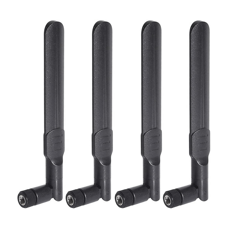 Antena wi-fi de banda dupla, 4 unidades, 2.4ghz 5ghz 5.8ghz 8dbi mimo RP-SMA antena masculina para roteador wi-fi placa de rede sem fio