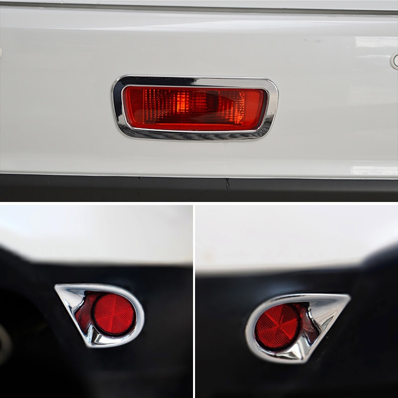 Nadające się robić Mitsubishi Outlander sport ASX RVR 2013-2016 ABS samochód akcesoria tylna lampa przeciwmgielna pokrywa wykończenia 2 sztuk