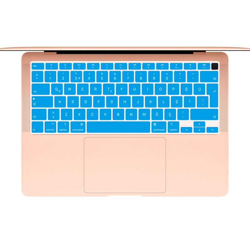 Turkish Silicone EU Version Keyboard Cover Protector Skin For MacBook Newest Air 13 touch bar ID A2179 M1 A2337 Release