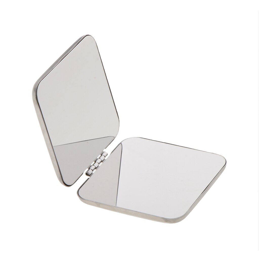 Premium Square Mini Square Compact FULL STAINLESS STEEL Cosmetic