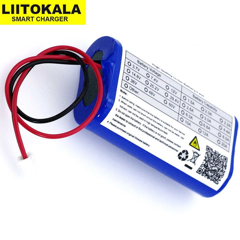 LiitoKala 7.2 V / 7.4 V / 8.4 V 18650 lithium battery 2600 mA Rechargeable battery pack megaphone speaker protection board