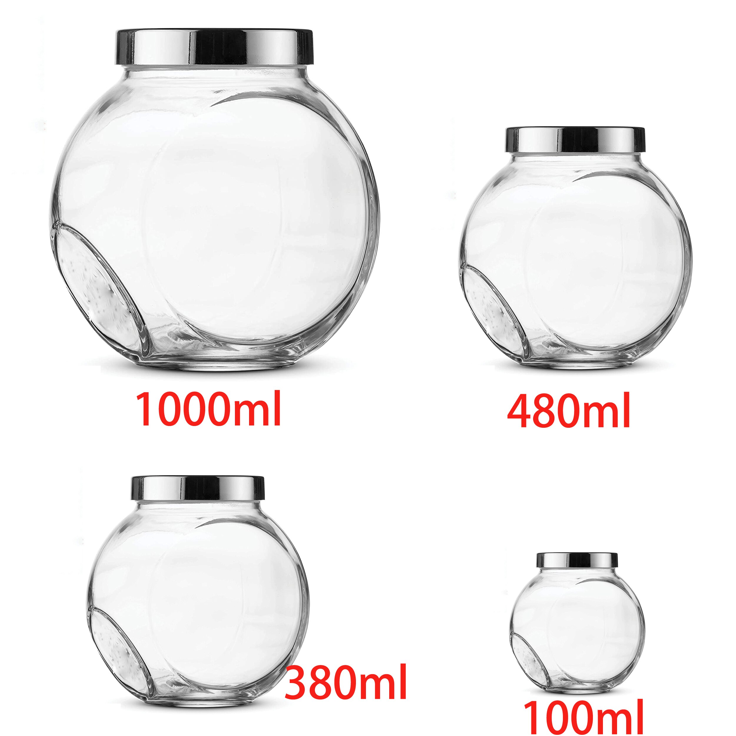 Glas Snoep Koekjestrommel Met Plastic Luchtdichte Afdichting Deksel Voedsel Opslag Jar Voor Snacks Droog Voedsel Jelly Beans Bus Apotheker potten