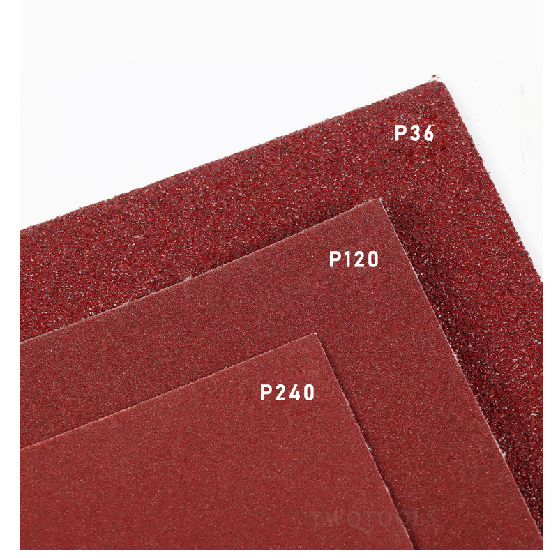 5 ark smärgelduk sandpapper aluminiumoxid slipande sandpapper ark för metallpolering träslipning 80 120 180 240 korn