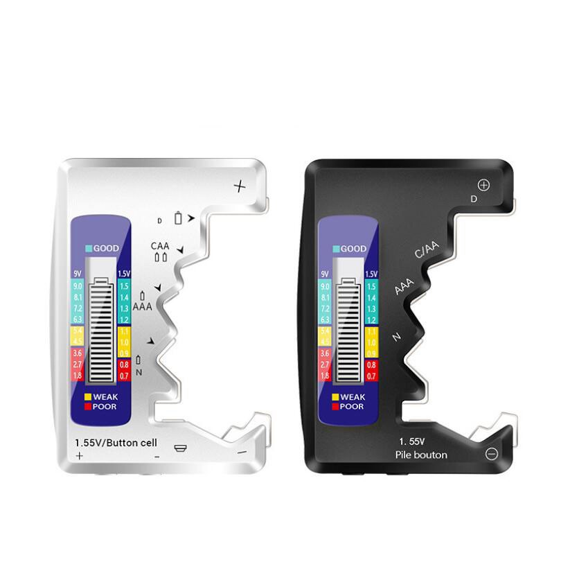 Digital Battery Tester LCD Bar Graph Display Capacity ABS Portable Home Batteries Meter Tool Inspection Electrical Instruments