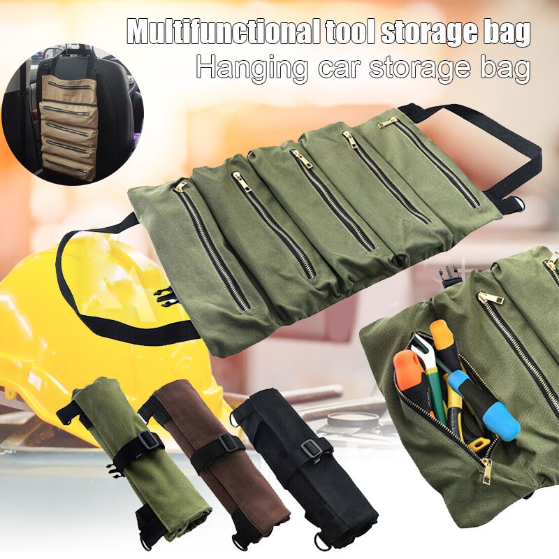 Roll Tool Multifunctionele Gereedschap Waterdicht Roll Up Tas Moersleutel Roll Pouch Opknoping Tool 49*29Cm