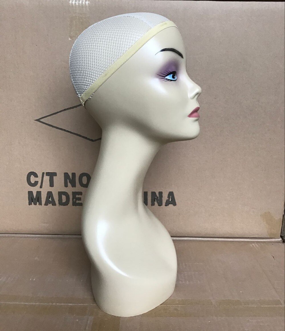 Mannequin Head White Fiberglass Mannequin Head For Wigs Hat Jewelry Display Wig Head