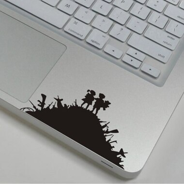 Trackpad autocollants pour Macbook air pro retina 13 15 dessin animé cahier étanche autocollant de peau pour Lenovo/Xiaomi/HP/Asus/Dell: WS-black(95)