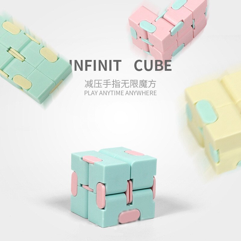 Colourful Infinite Magic Cube for Kids Decompression Toy Children's Early Education Toys Folding Magic Cube