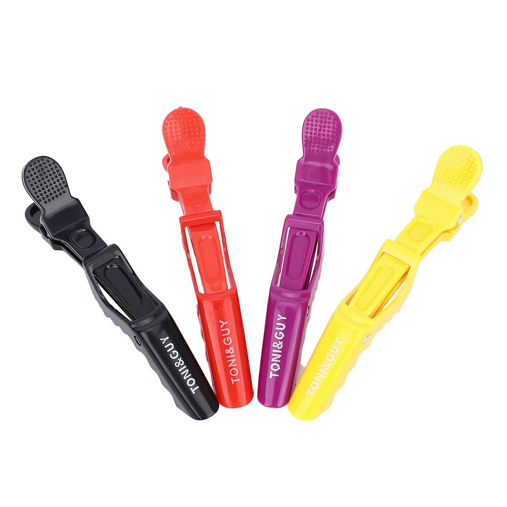 Pinces à cheveux en Crocodile pour femmes, 5 pièces, pinces de coiffeur professionnelles, tondeuse en plastique, épingles à cheveux pour Salon de coiffure