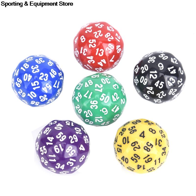 1Pcs 60 Face Dice For Game Polyhedral D60 Multi Sided Acrylic Dice For TRPG Game Lovers