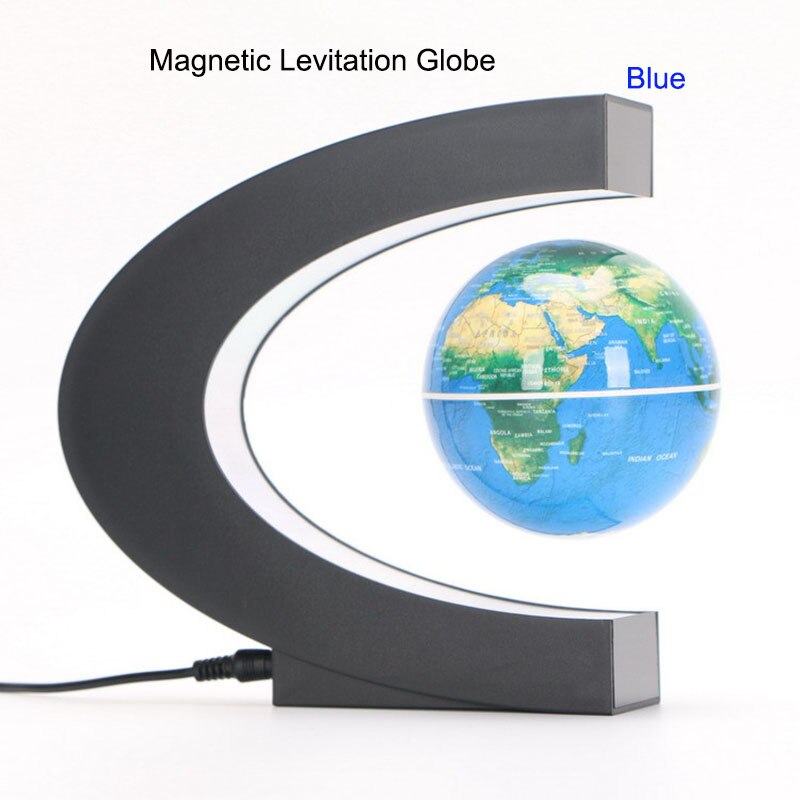Globo de levitación magnética para estudiantes, equipo de enseñanza escolar con mapa del mundo LED, para niños, cultura de escritorio, manualidades educativas