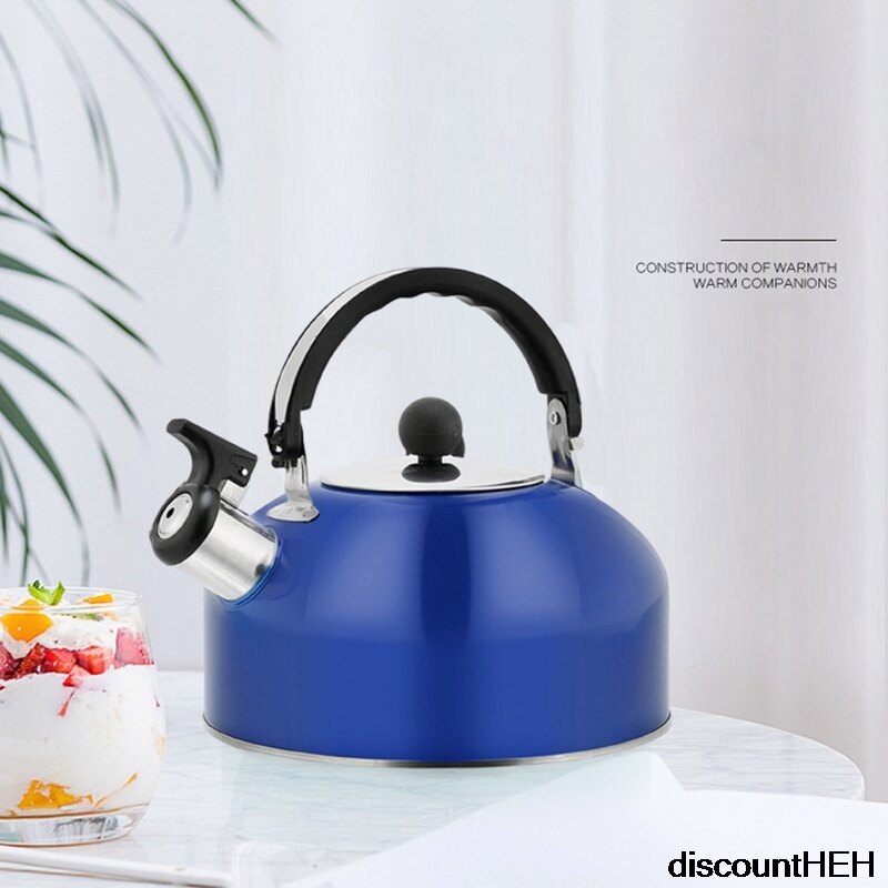 3000ml Household Stainless Steel Kettle Dome Induction Cooker Gas Stove Kettle Flat Bottom Whistle Kettle