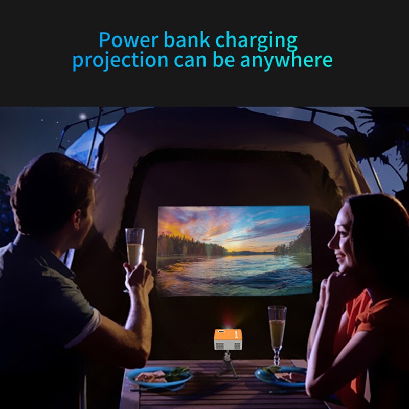 UC28D-proyector de vídeo portátil para cine en casa y oficina, línea de datos de ayuda teléfono móvil con pantalla LED, 16,7 M