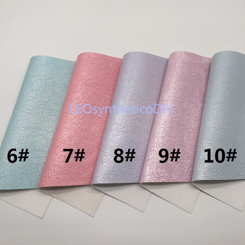 1PC 21X29CM Lace Embossed Faux Leather Fabric, Synthetic Leather Sheets, PU Leather For Making Bows LEOsyntheticoDIY T327A