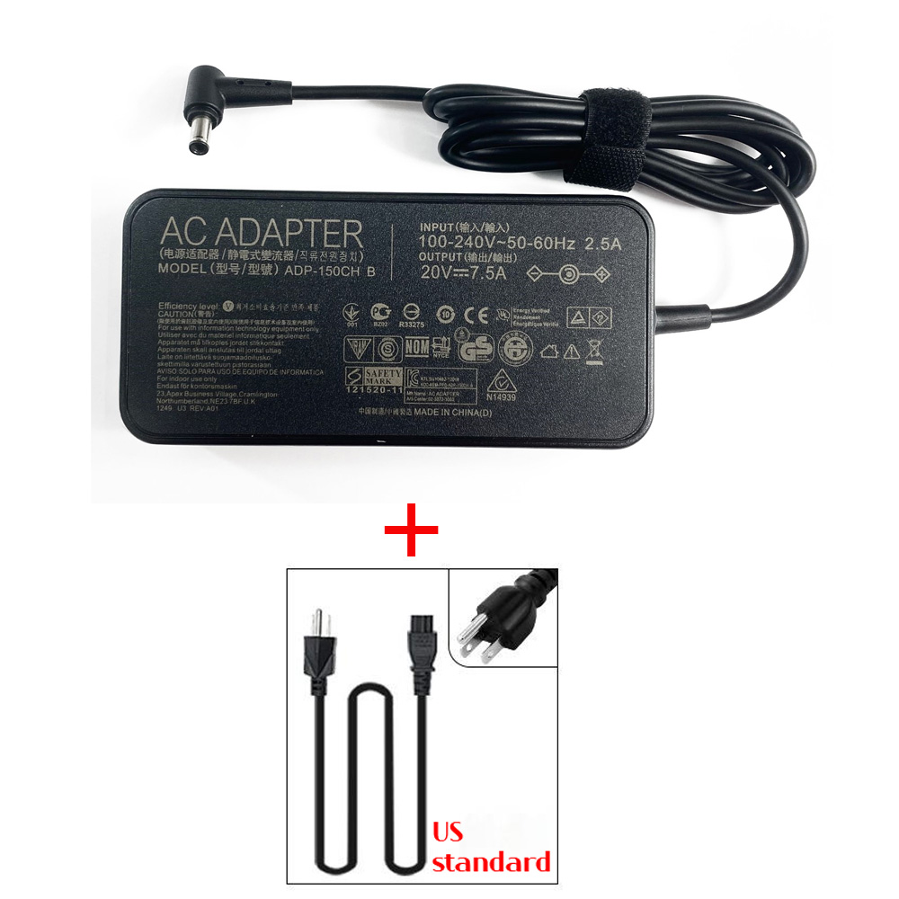 20v 2.4a 7,5 w Laptop AC Adapter Ladegerät für Asus Rog Strix G512L G531GD G531GT G512li G713ih G713 G531GD: WHITE