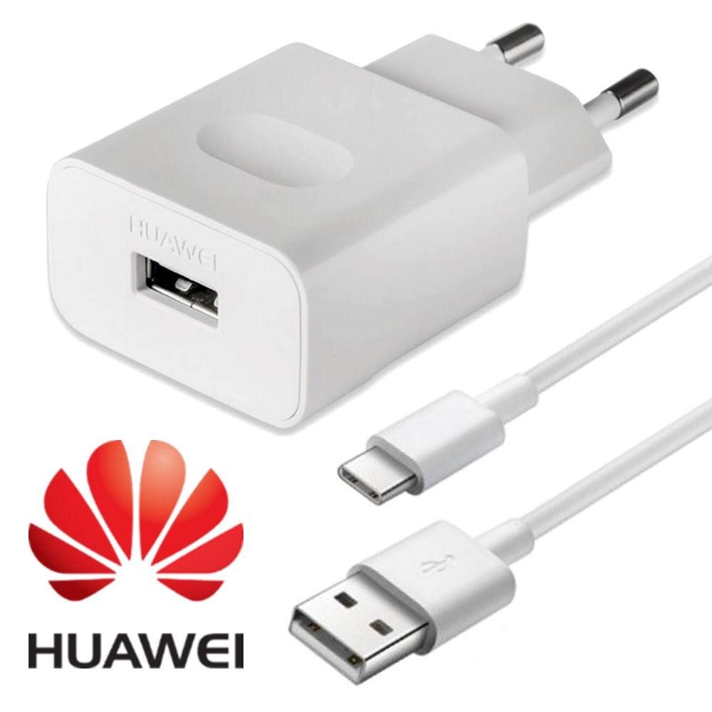 Oryginalna szybka ładowarka Huawei QC2.0 9V 2A ue wtyczka kabel Usb 3.1 typu C szybka ładowarka do P20 lite P9 P10 Nova 3 smartphone