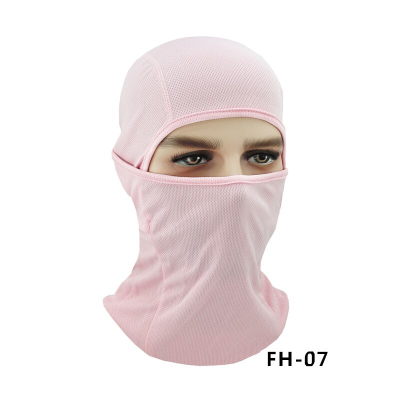 Gittergewebe Lycra Radfahren Maske voll Gesicht Schild Sport Lauf Jagd Fahrrad Schal Männer Frauen Hals Wärmer Sturmhaube Kopf Abdeckung Bandana MTB: Farbe 7