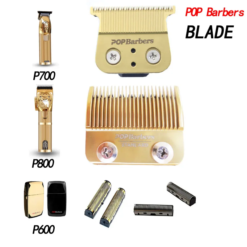 Pop Friseure P800 P700 P600 Professioneller Haarschneider, 0 mm Klinge, Standard-einstellen für Haarschneidemaschine, austauschbarer Schneidkopf