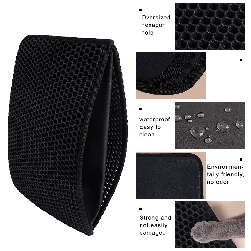 Huisdier Kattenbakvulling Mat Waterdicht Eva Dubbele Laag Kattenbakvulling Trapping Huisdier Kattenbak Mat Schoon Pad Producten Voor Katten accessoires