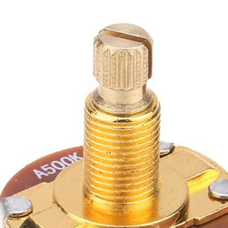 As Volledige Metrische Sized Controle Potten A500K Audio Taper Potentiometers Pot Voor Elektrische Gitaar Bas (Set Van 4)