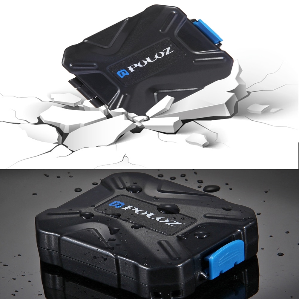 PULUZ 9-in-1 Waterproof Memory Card Holder SD MicroSD CF TF XQD Storage For 2 QD 2 CF 2 TF 3 Box Protector SD card Memory Case