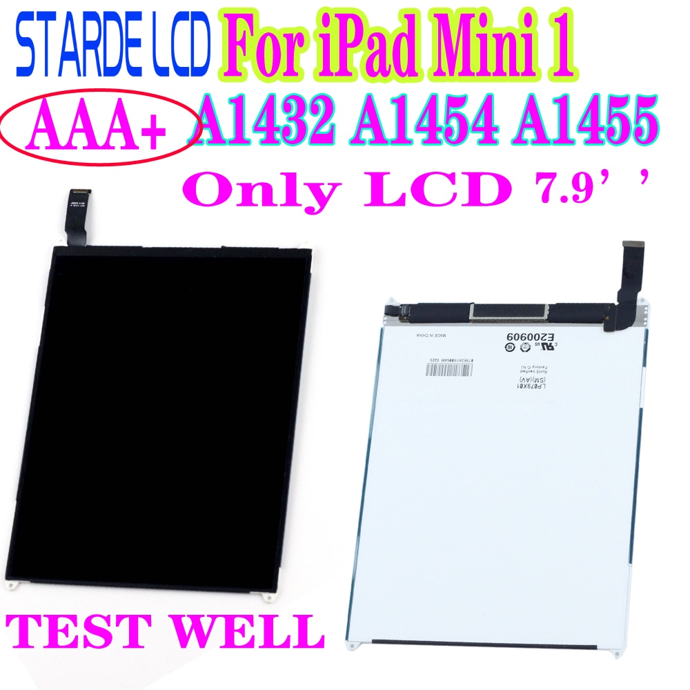 AAA + para iPad Mini 1 1er A1432 A1454 A1455, módulo de reemplazo del Panel de pantalla LCD, o pantalla táctil